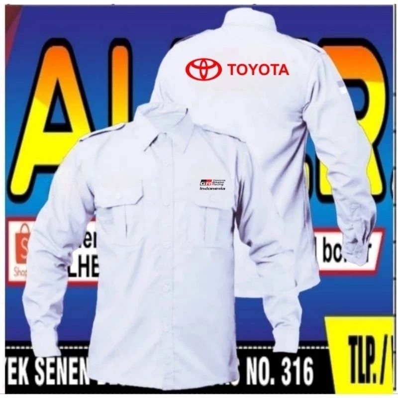 kemeja Toyota gazoo racing baju Toyota gazoo racing seragam Toyota gazoo racing Pdh Toyota gazoo rac