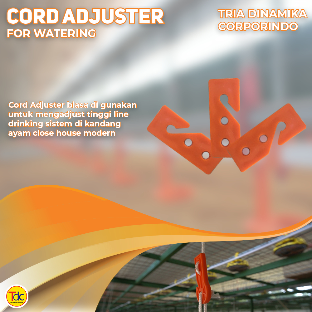 Cord Adjuster/Pengatur Ketinggian/Adjuster Plate/Pengikat Tali/Tempat Minum Otomatis - Alat Ternak K