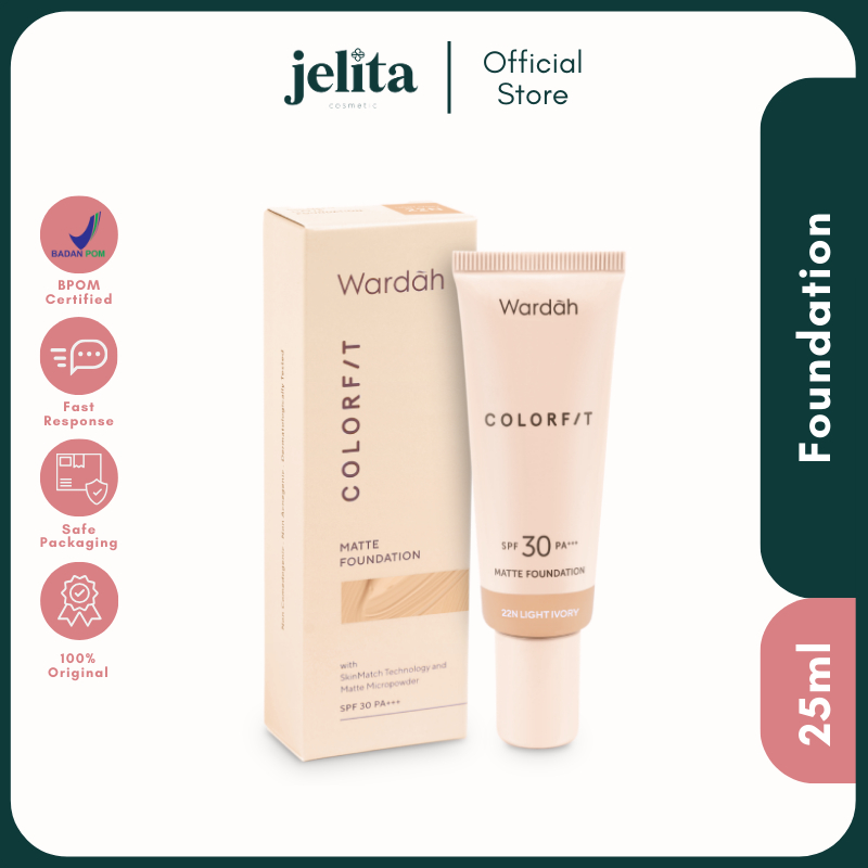 Jelita Cosmetics - Wardah Colorfit Matte Foundation