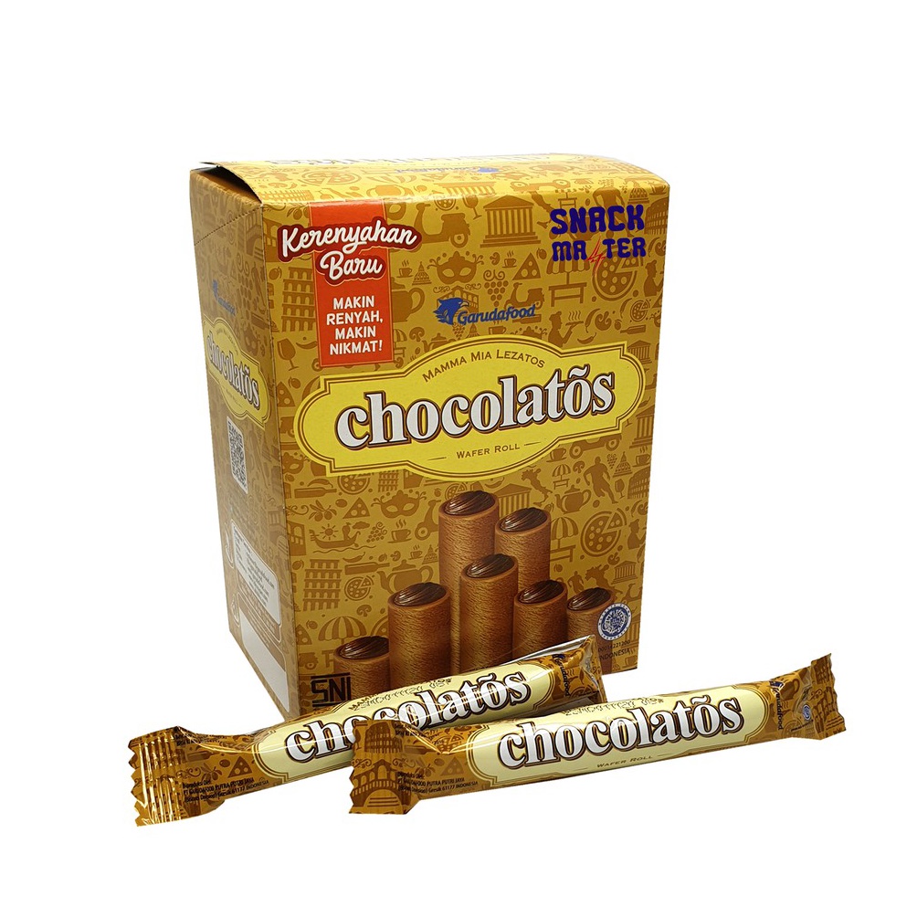 

M0del Terk!ni Chocolatos Classic Wafer Roll - Netto 24 bks x 8.5gr Sale of Month