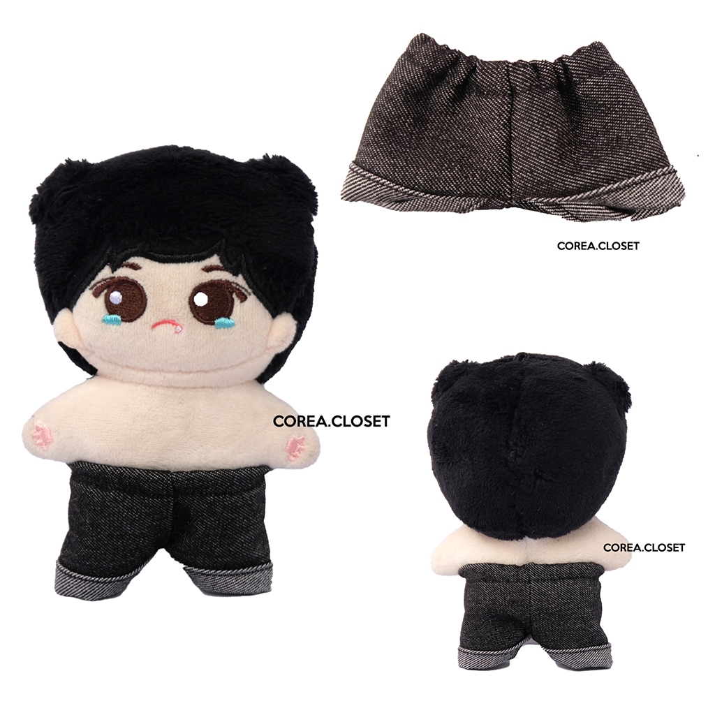 READY STOCK 10cm denimalz Bang   Ke Pil Don Kpop doll clothes - Denim Pants - Premium dark denim  (c