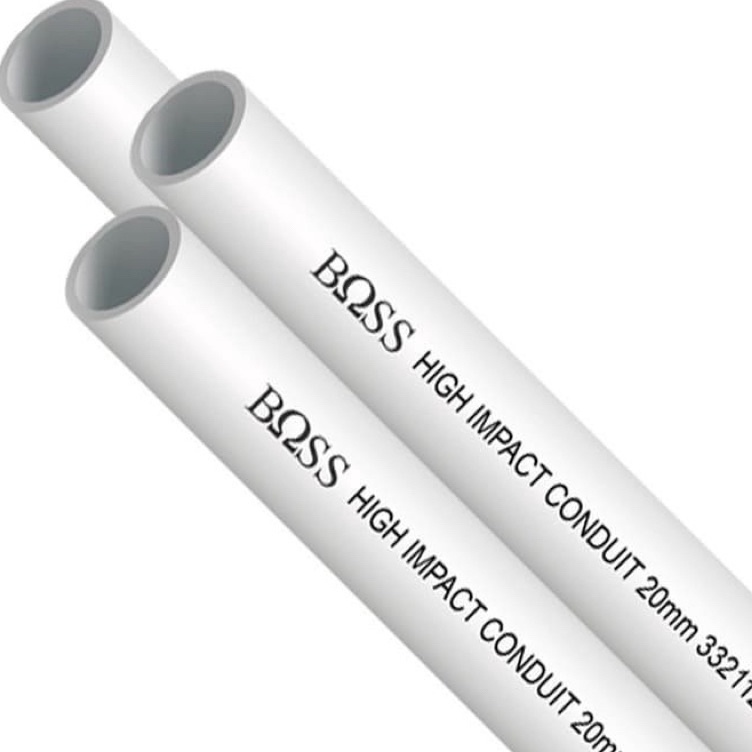 [KODE ARDJH] Pipa Listrik PVC 20mm BOSS Putih dan Hitam / Pipa Listrik PVC 20mm Boss / Pipa Listrik 