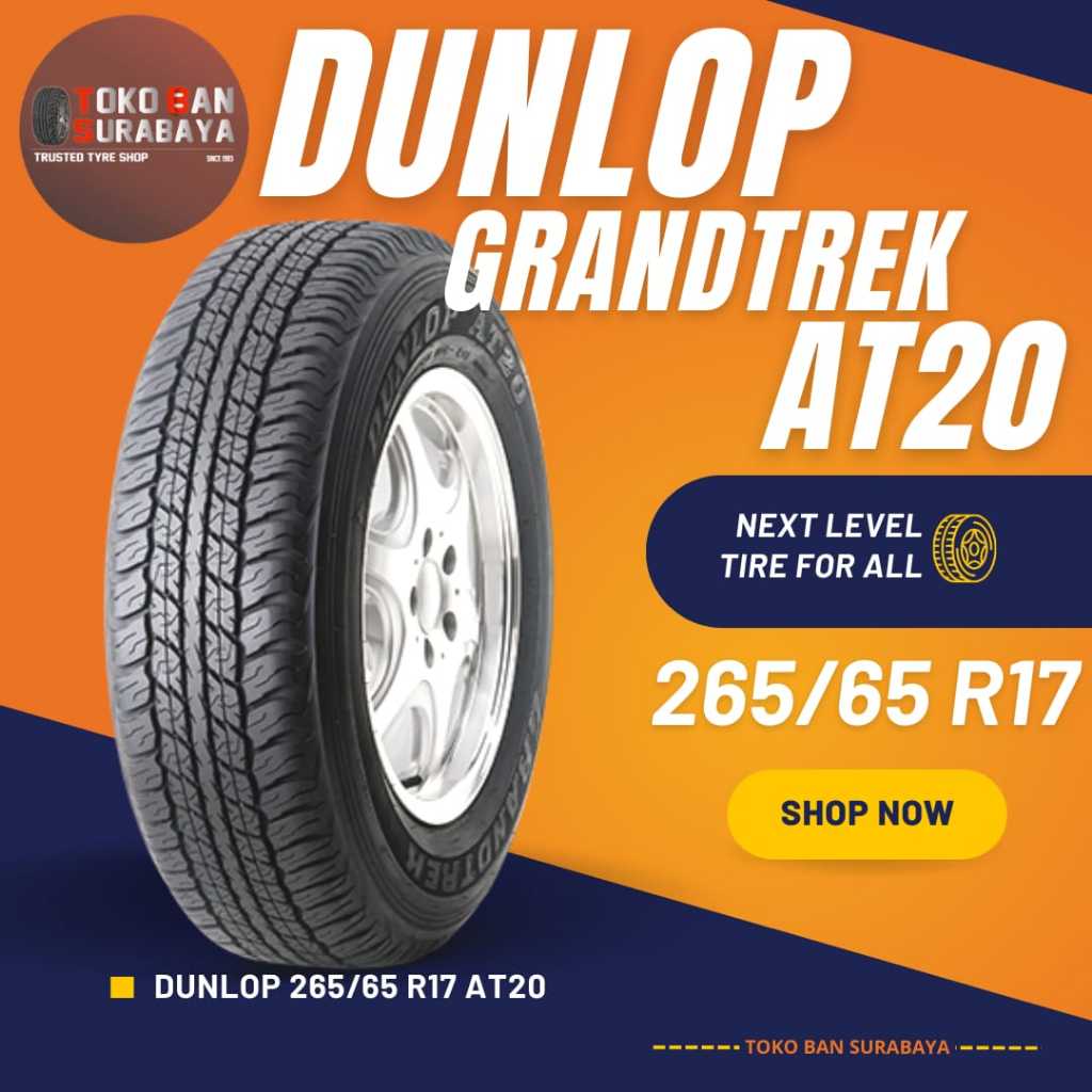 Ban Dunlop DL 265/65 R17 265/65R17 26565R17 26565 R17 265/65/17 R17 R 17 GRANDTREK AT20 AT 20