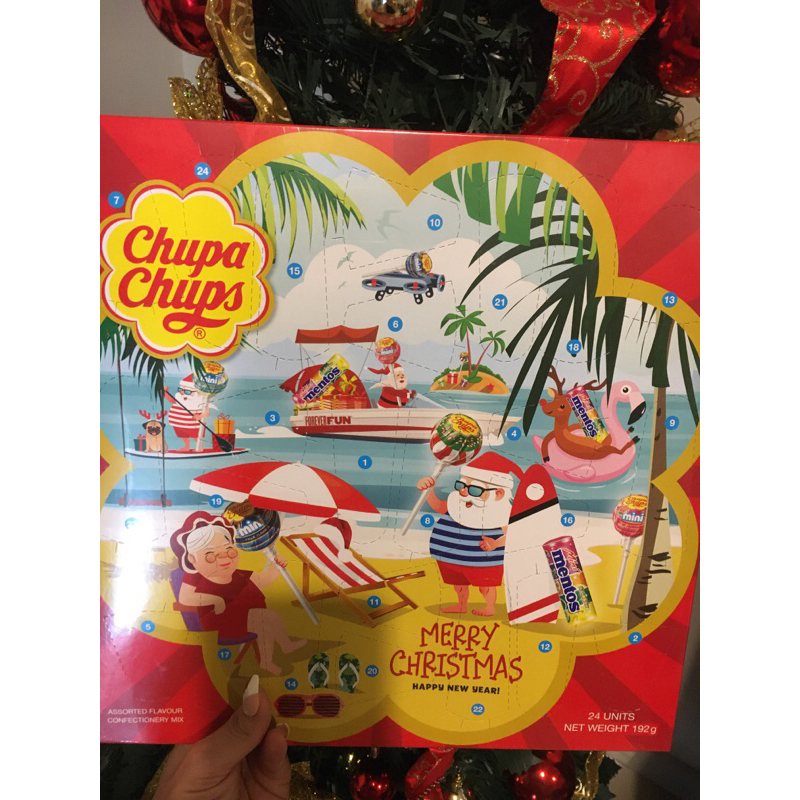 

Chupa Chups Advent Calendar Confectionery Candy Mix 24 Permen dengan Kalendar Natal