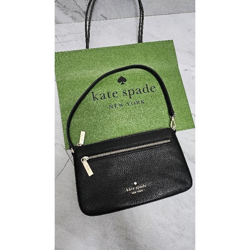 Tas kate spade sling bag original kate spade wristlet bag authentic tas kulit katespade black hitam 