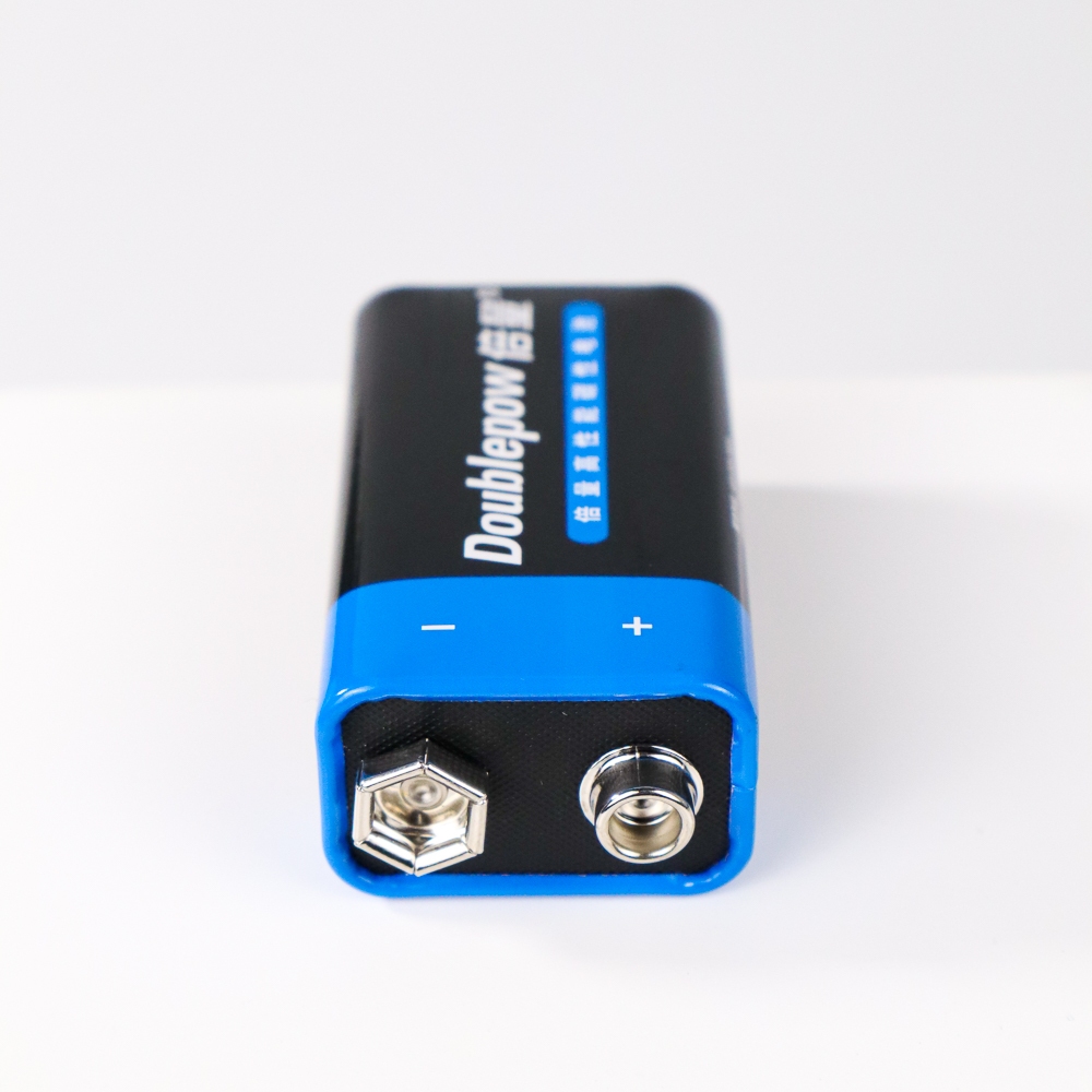 Doublepow Batu Baterai 9V 6F22 Non-Rechargeable 1 PCS - Black/Blue