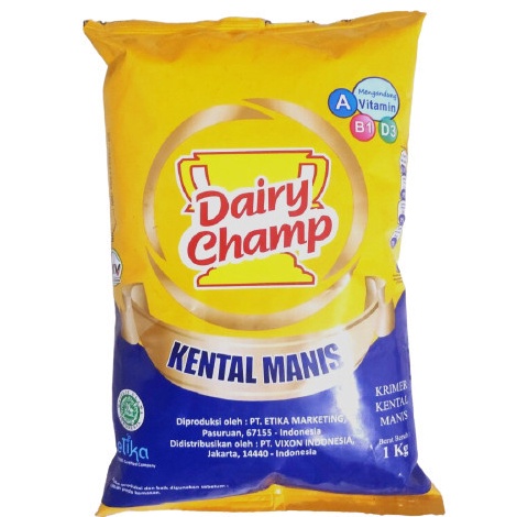 

[KODE SDTTD] Dairy Champ 1kg / Susu Kental Manis / SKM