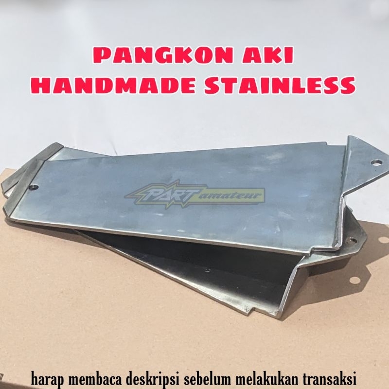 pangkon aki cb stainless dudukan aki gl100 stenlis wadah aki stenliss handmade nganjuk