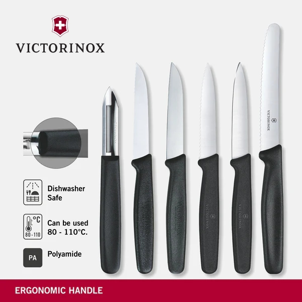 knife set pisau paring victorinox 6 pcs original 5.1113.6