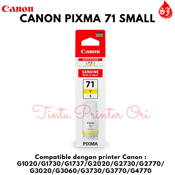 Tinta Canon CL - 71 Small Yellow Original Tinta Pigment Canon
