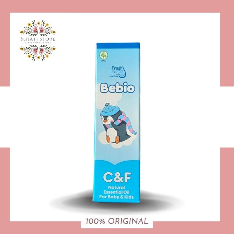Bebio baby oil freshliving essentials oil 9ml baby kids roll on bayi anak batuk pilek cold and flu b