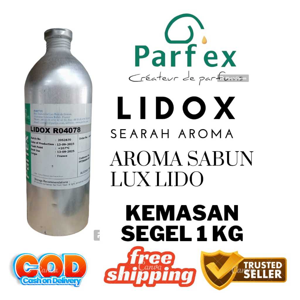 1 KG LIDOX BY PARTFEX SEARAH AROMA SABUN LIDO LVX KEMASAN SEGEL