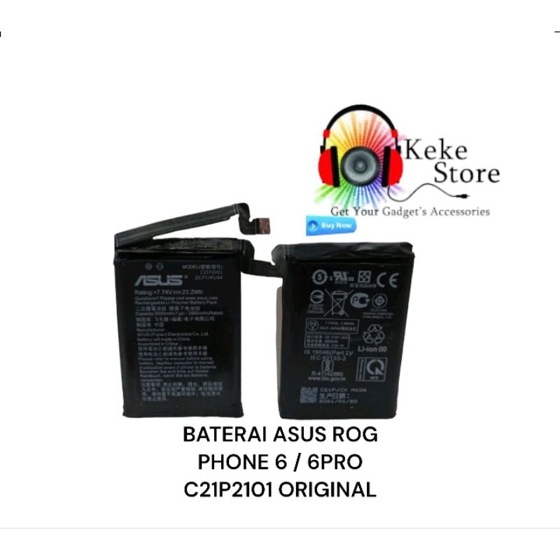 Baterai HP ASUS ROG PHONE 6 / ASUS ROG PHONE 6 PRO C21P2101 Battery Batre Original Pabrik
