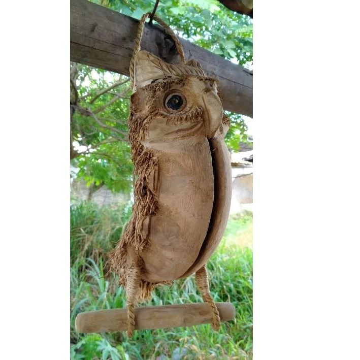 kentongan kentongan awet kentongan unik kentongan akar bambu ukir kentongan burung hantu