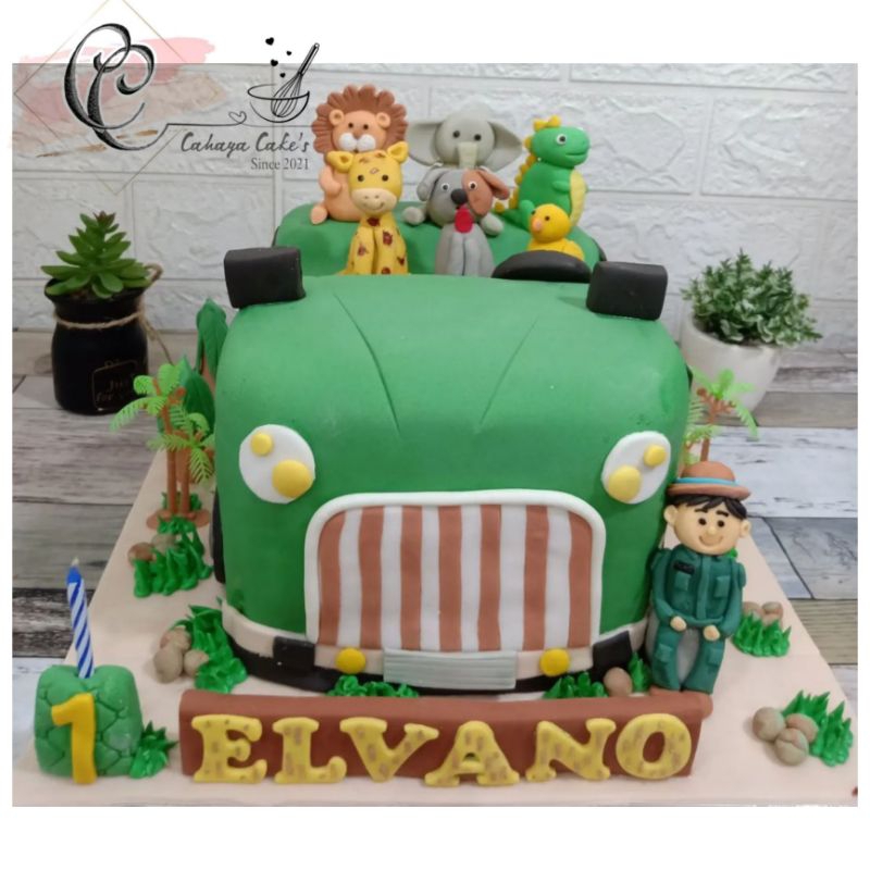 

Kue Ulang Tahun Hewan / Animal Cake / Animal Car Cake / Kue Ultah Anak