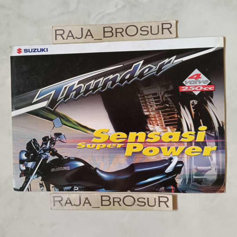 Poster brosur katalog flyer Suzuki Thunder GSX 250/Thunder GSX250 2002