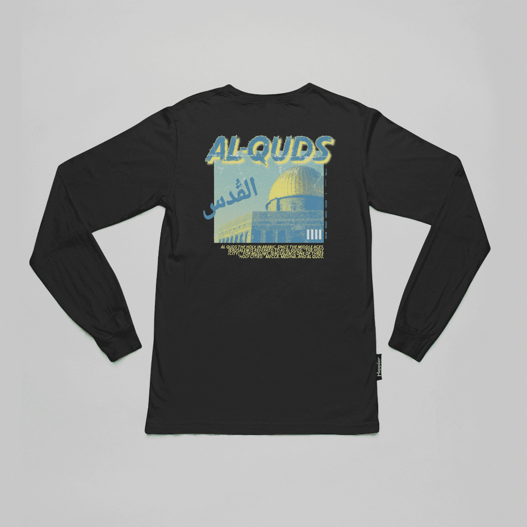 Alzayd - Baju Kaos Al Quds Islam Islami Dakwah Quotes Tauhid Pria Distro Dewasa