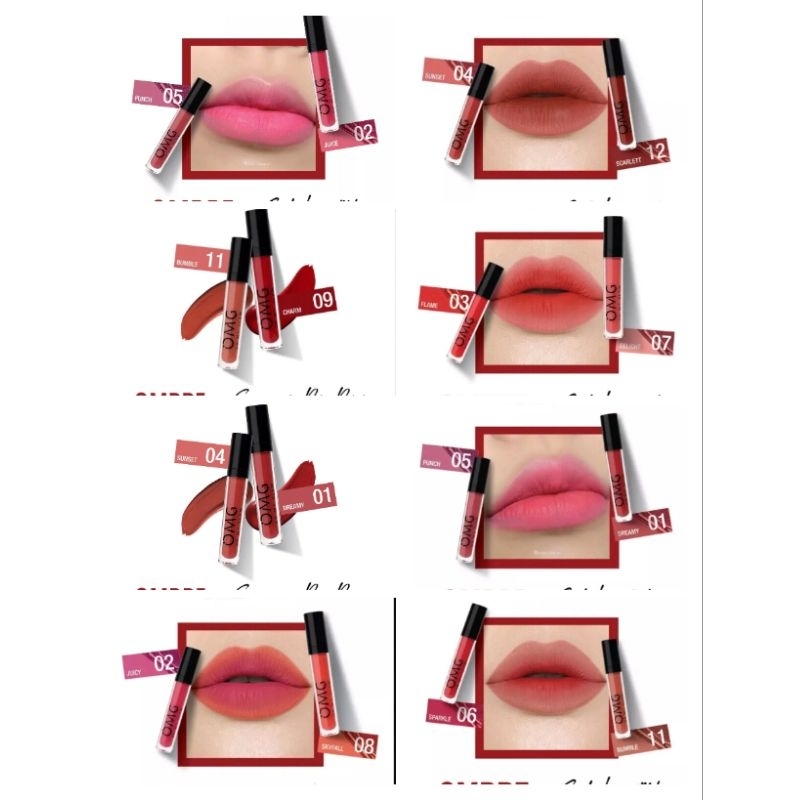 PAKET HEMAT OMBRE LIPSTIK OMG