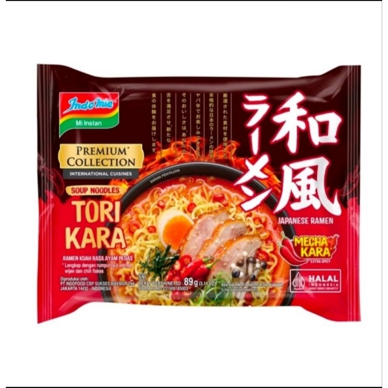 

Indomie Premium Collection Tori Kara 89 Gram