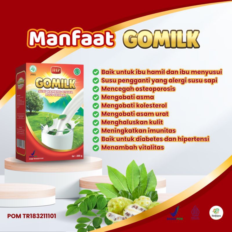 

GOMILK Susu Kambing Etawa Plus Herbal Daun Kelor enak gurih dan tidak bau amis