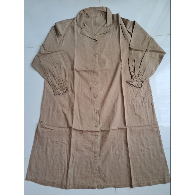 Preloved Zowi Dress by Isuka warna army (Bumil & Busui friendly)