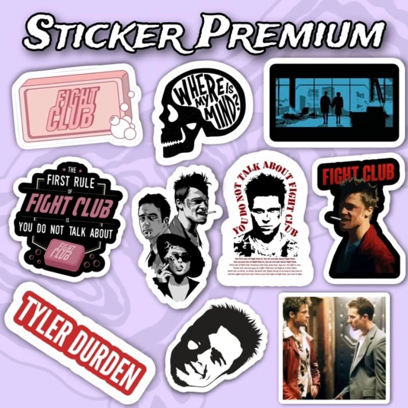 

Sticker Fight Club pack 10 pcs premium waterproof