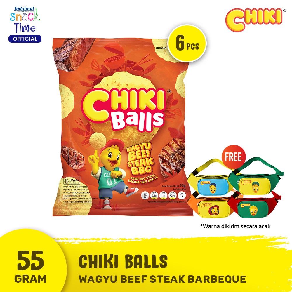 Special Bundle Chiki Ball Wagyu Beef 55 Gr - FREE Sling Bag Chiki