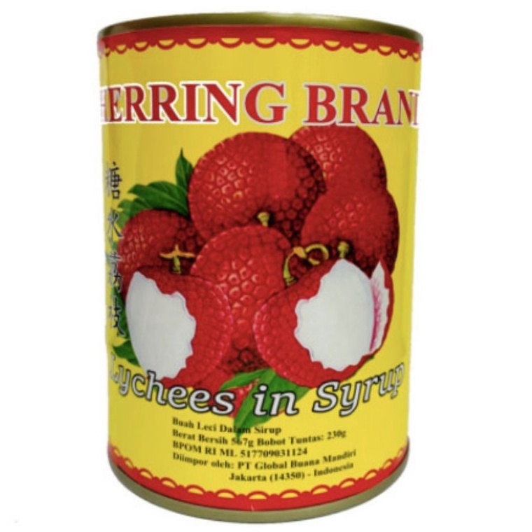 

R33ady herring lychee kaleng 567 gr/leci kaleng/herring brand Promo Tergila