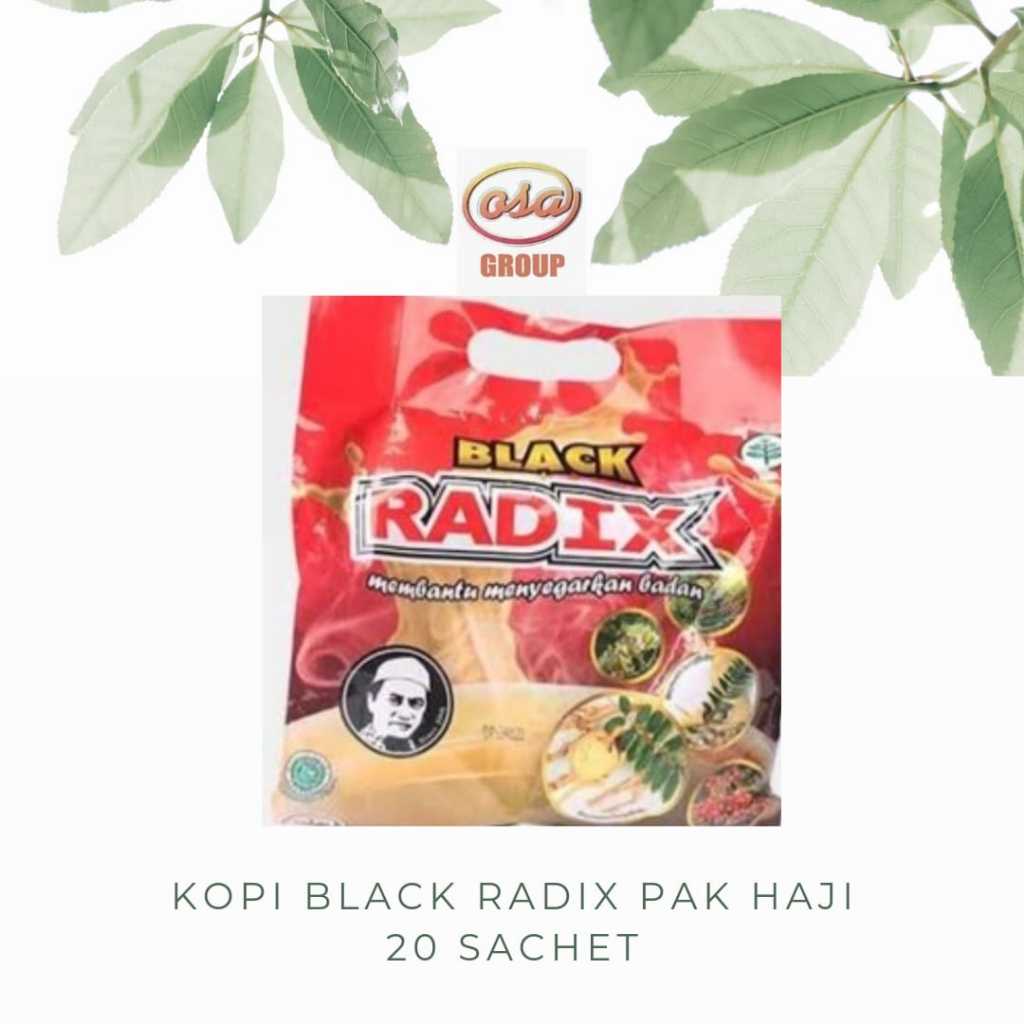 

kopi black radix | kopi radix pak haji isi 20 sachet