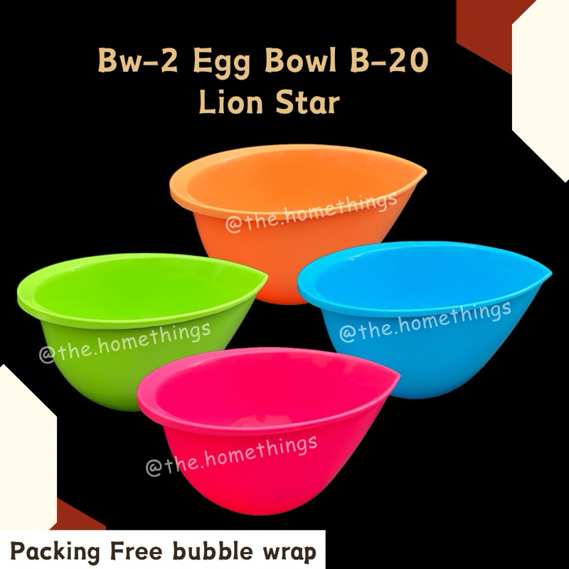 @the.homethings - BASKOM KOCOKAN TELUR LION STAR B-20 / MANGKOK ADONAN KUE PLASTIK / MANGKUK PENCAMP