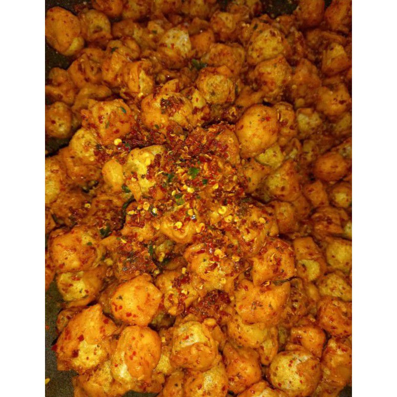 

[✱K91$] Siomay mini kering Extra pedas Daun jeruk Netto 1KG /1000 gram [86]