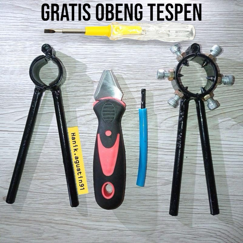 Tang Pembuka Lampu Drat Penitik Drat Bohlam Lampu Ulir Kawat Filamen Kaca Alat Pengcongkel Paket 4 A