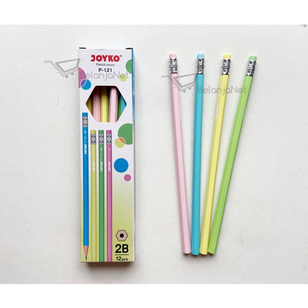 

Big Sale Pencil | Pensil Joyko 2B dengan Penghapus P-121 [LUSIN]