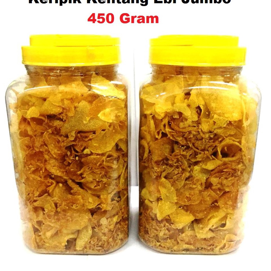 

Baru Keripik Kentang Ebi 450 Gram Homemade Enak Berkualitas Bawang Goreng Cemilan Makanan Ringan Kripik Premium Varian Pedas dan Asin ➫✬✵