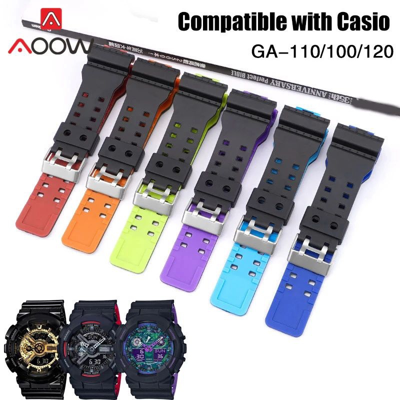 TALI JAM TANGAN CASIO G-SHOCK GA-100 GA-110-GA-700 DOUBLE WARNA