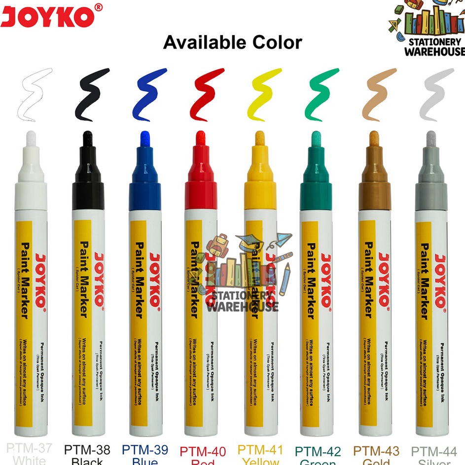 

Ready Joyko Paint Marker Color Spidol Cat Permanen Warna PTM-37 - 44