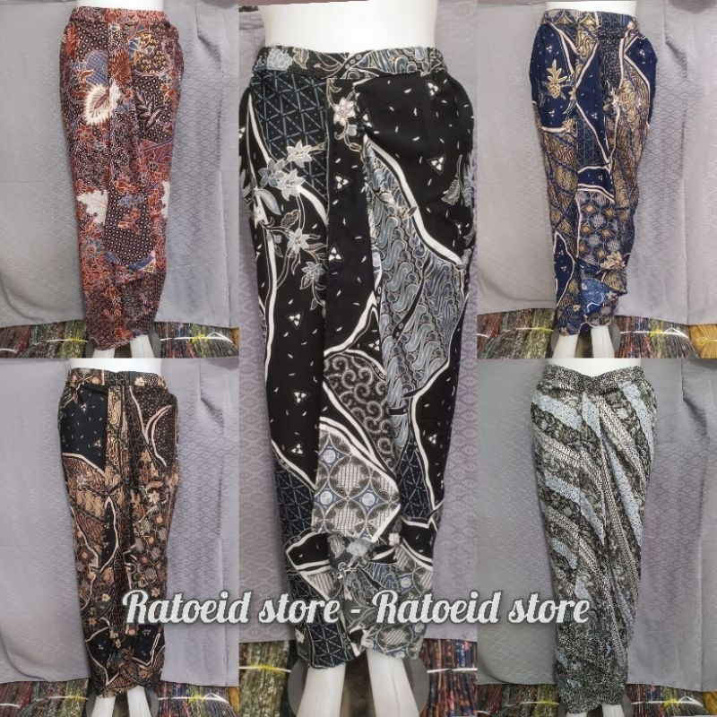 Rok Rempel Batik / Rok Rempel Motif Terbaru / Rok Instan Batik / Rok Rumbai Batik / Ratoeid Store