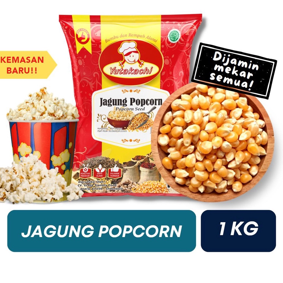 

[✇A83\] Jagung Popcorn Super 1Kg Mentah Yutakachi / Jagung Popcorn Mentah Kiloan / Jagung Berondong Super / Pusat Bumbu [216]