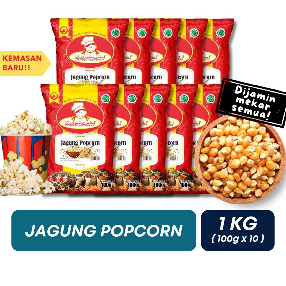 

S@l33 [RENCENG] Jagung Popcorn uk 100gr (1 renceng isi 10pcs) / Biji Jagung pop corn/ Pusat Bumbu Grosir lagi