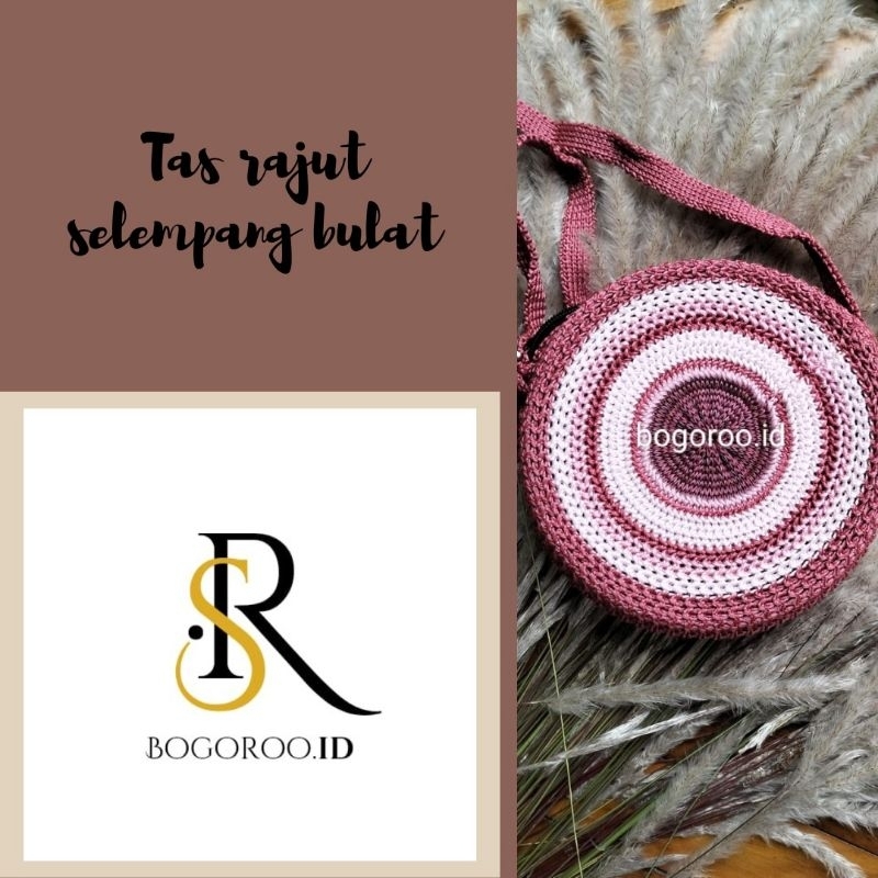 Tas rajut bulat | tas rajut Bandung | rajutan | tas unik