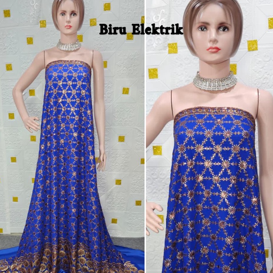 Ready kain Sari India / bahan Sari India TERBARU