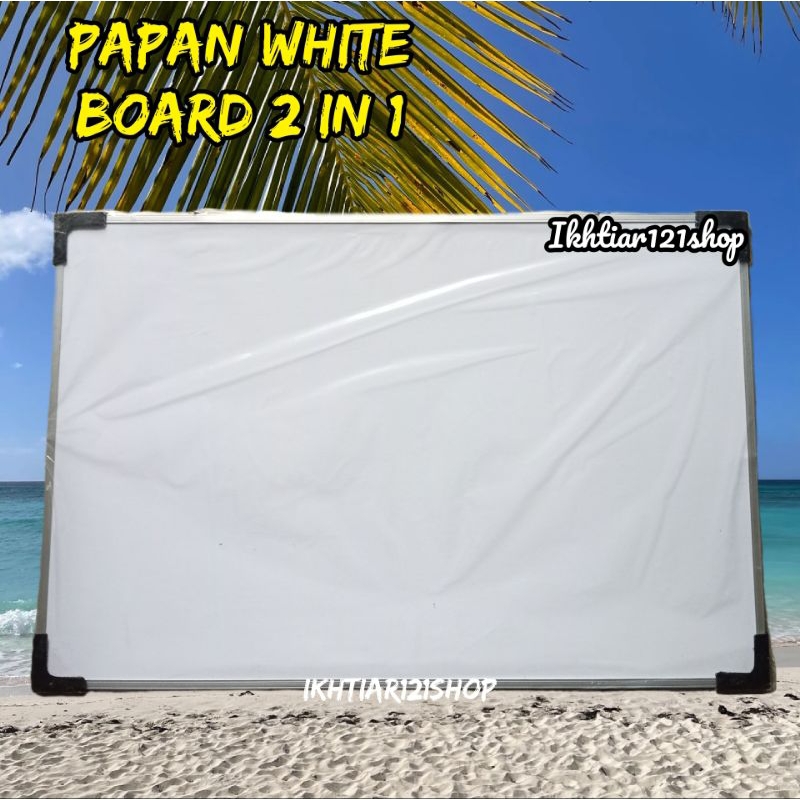

Papan Tulis White Board Model Gantung Two in One Berkualitas