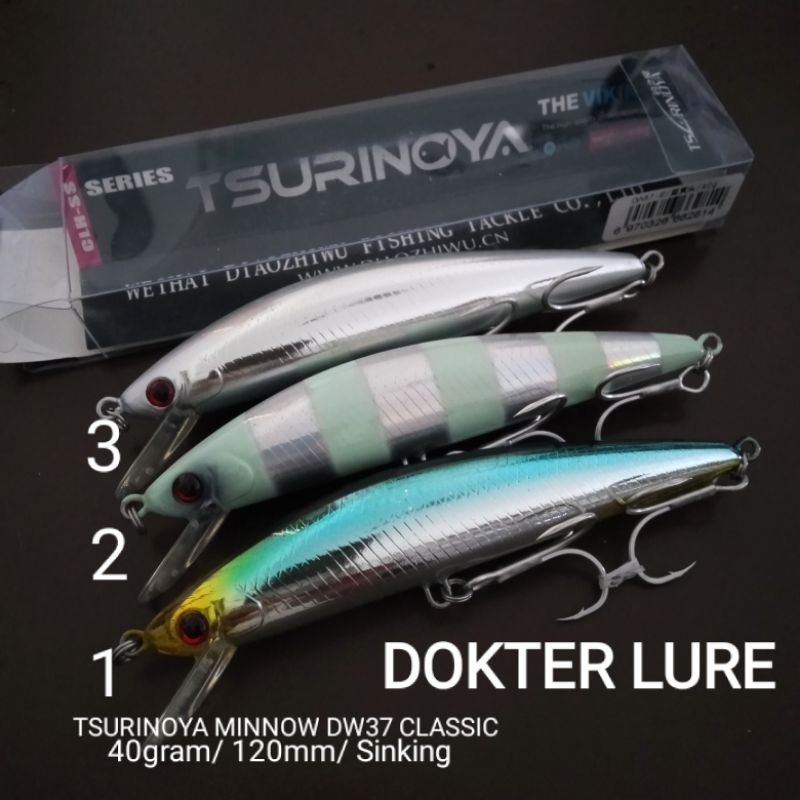 TSURINOYA DW37 CLASSIC 40gram LURE MINNOW
