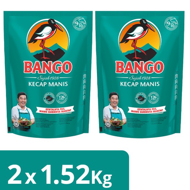 

[KODE VBECI] Bango Kecap Manis Pouch 1.52Kg Twinpack