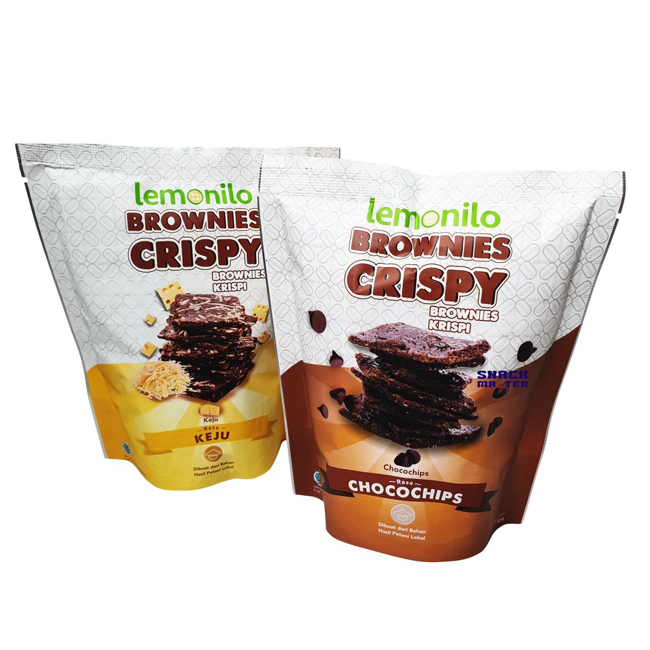 

[KODE KCWS7] LEMONILO BROWNIES CRISPY RASA Coklat CHOCOCHIPS & KEJU Cheese Chiz Ciz| CEMILAN DIET SEHAT