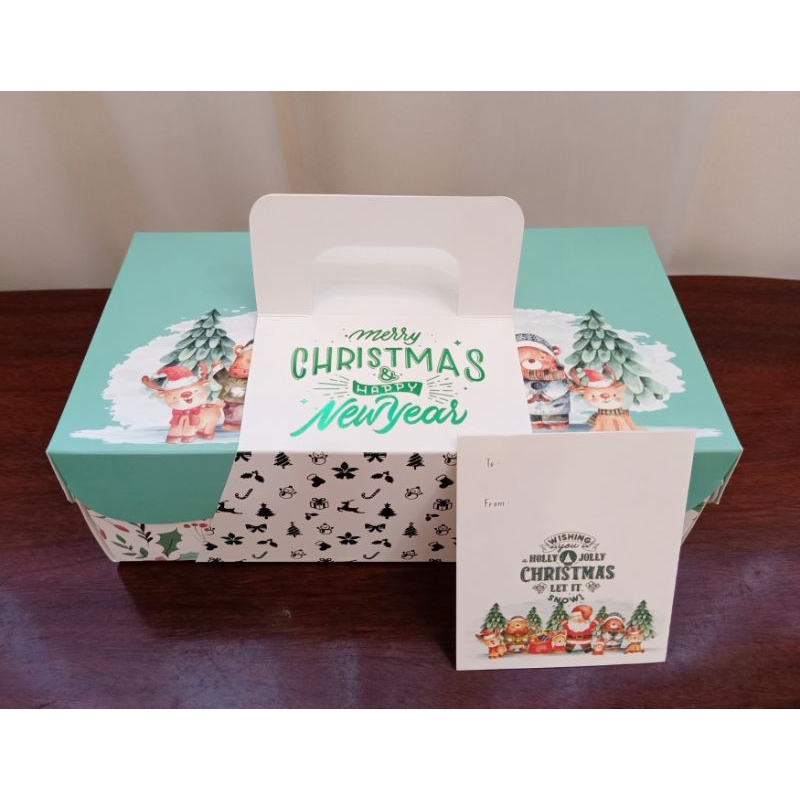 

JUAL RUGI Box Natal / Kotak kue Natal / Box Hampers Natal