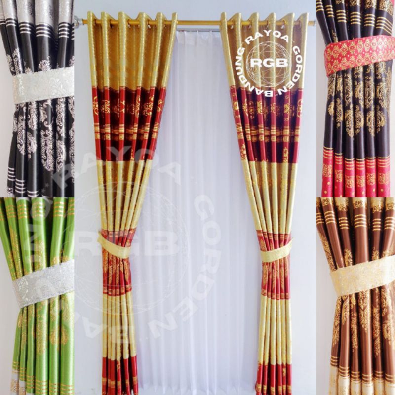 Gorden jendela pendek jendela panjang minimalis aesthetic