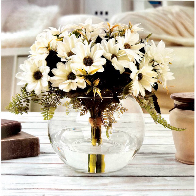 Aquarium vas kaca bulat 2,4 liter Luna B-1