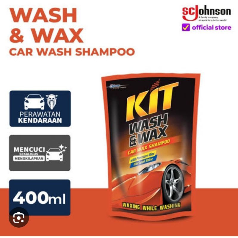 kit wash wax pouch 400 ml