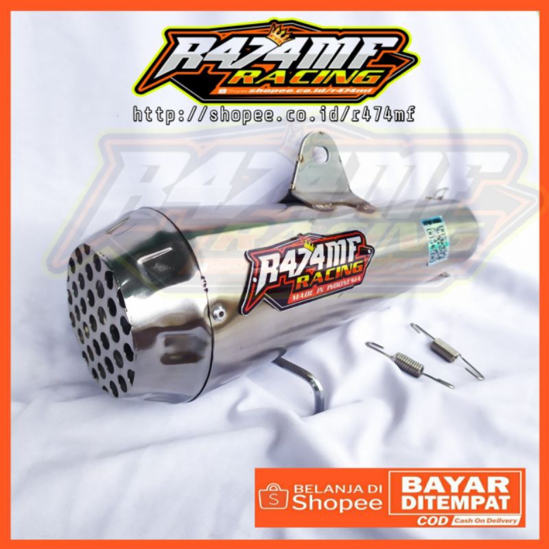Silincer Knalpot R474MF Original inlet 50mm